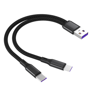 Wholesale <strong>1</strong>.2m USB <strong>2</strong> <strong>in</strong> <strong>1</strong> Data Cable Type c Micro Ports Fast Charging 5A Nylon High Speed Mobile Phone Usb Data Cables - Product Image 5
