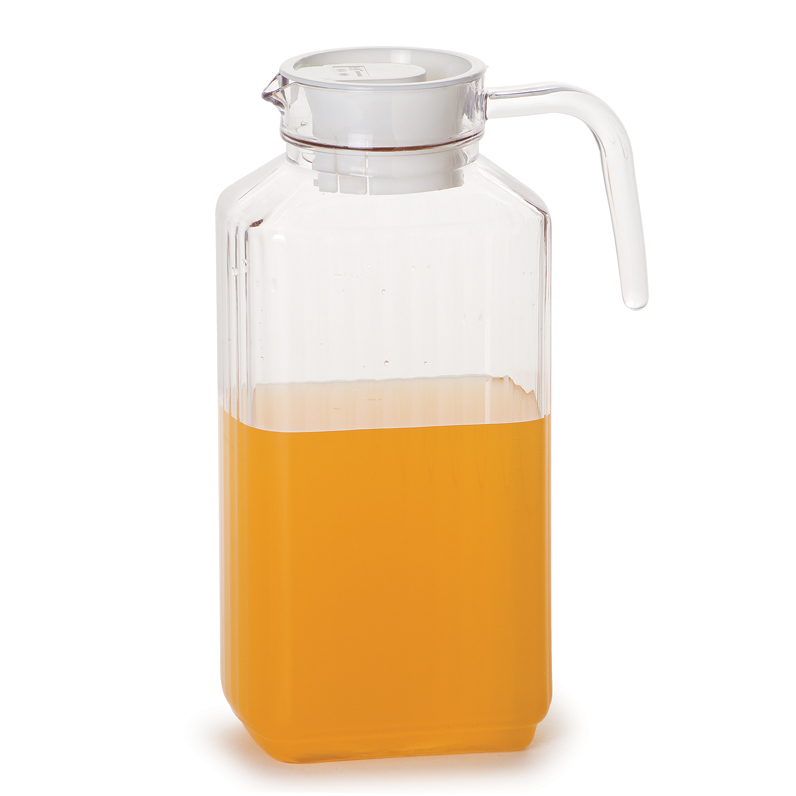 Plastic Tea Pitcher Pitcher Plastic with Measurement Juice Lemon Tea Frosted Pitcher Water Jug