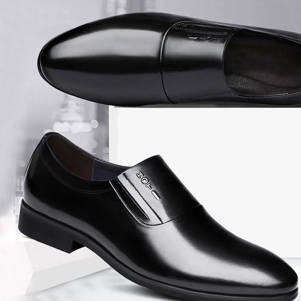 Keleeti erkek siyah elbise erkek resmi deri ayakkabı için erkek mokasen ayakkabıları elbise ayakkabı