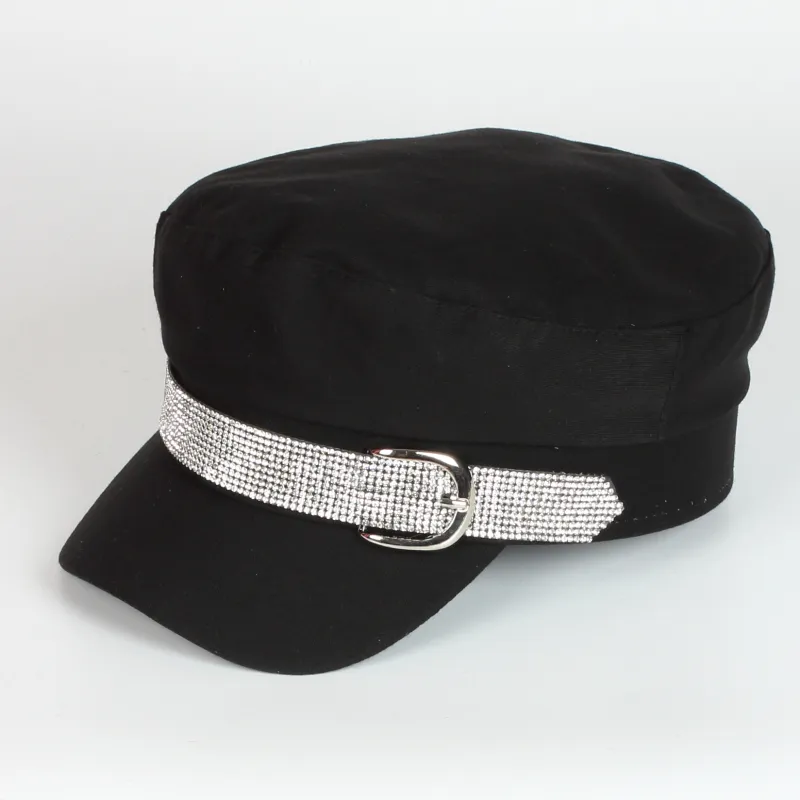 Новый модный всесезонный берет с пряжкой для женщин и мужчин, уличный стиль, береты газетчика, кепки с плоским верхом, шапка
