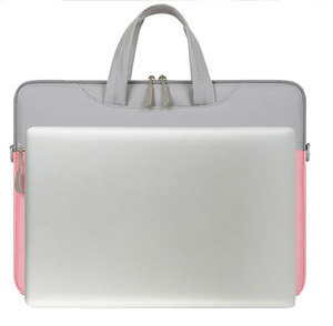 Einfarbige Business Commute Schulter Umhängetasche Großhandel Logo Computer Tasche 15,6 Zoll Airbag Tragbares Notebook