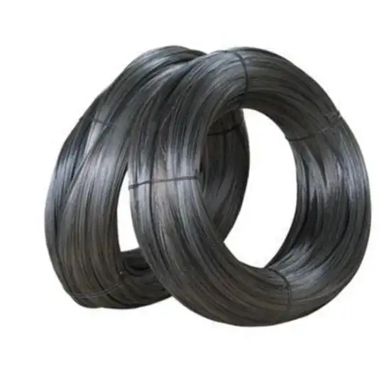 Kualitas tinggi Bwg 16 18 20 21 22 baja pegas karbon tinggi memutar kawat pengikat kawat besi hitam aneled lembut