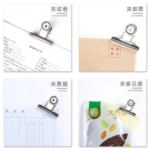 Bán Buôn Pet Văn Phòng Văn Phòng Phẩm Cung Cấp Tất Cả Các Kích Thước Thép Không Gỉ Kim Loại Giấy Chất Kết Dính Clip Bulldog Clip Cho Chó Văn Phòng - Product Image 3