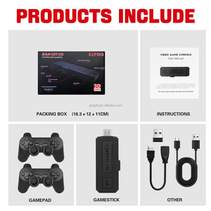 X2 oyun sopa video oyunu konsol GD10 artı 128G çift kablosuz denetleyici elde kullanılır oyun konsolu - Product Image 2