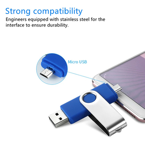2 in 1 kalem OTG USB bellek sürücüler 128GB 32GB 8GB 2GB mikro Port USB 2.0 Flash sürücüler için Android - Product Image 3