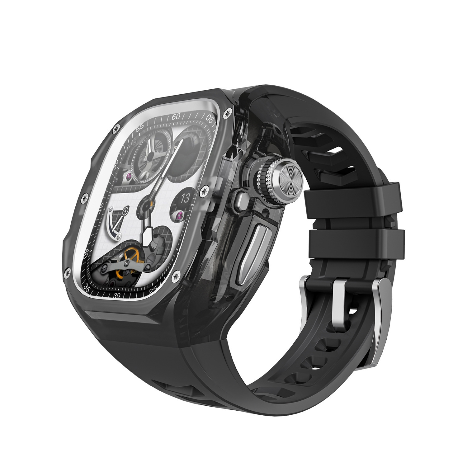 Black silver black