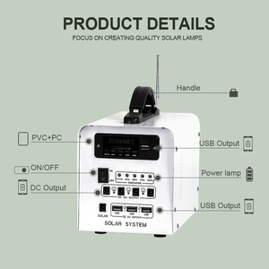 New Design High Capacity Battery Small Solar <strong>Power</strong> <strong>System</strong> for Home Metal Pc Portable 30w 40w 50w Off Grid Solar Energy <strong>System</strong> - Product Image 4