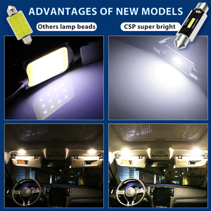 C5W LED CSP 1860 sinyal lambası Canbus ampul 31mm 36mm 39mm 41mm feston lamba C10W LED oto iç okuma kubbe ışık