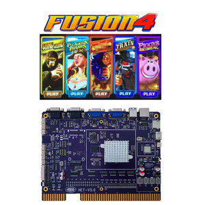 HET Hersteller Fusion 4 Multi-Game-Software 5 in 1 Nudge Style PCB Skill Game Board für Game Machine