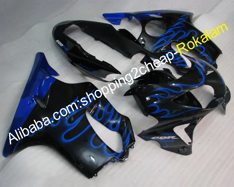 Sepeda Motor Cocok untuk Honda CBR600 CBR 600 F4 600F4 1999 2000 CBR600F4 99 00 Sepeda Motor Biru Api Bodi Hadiah Kit