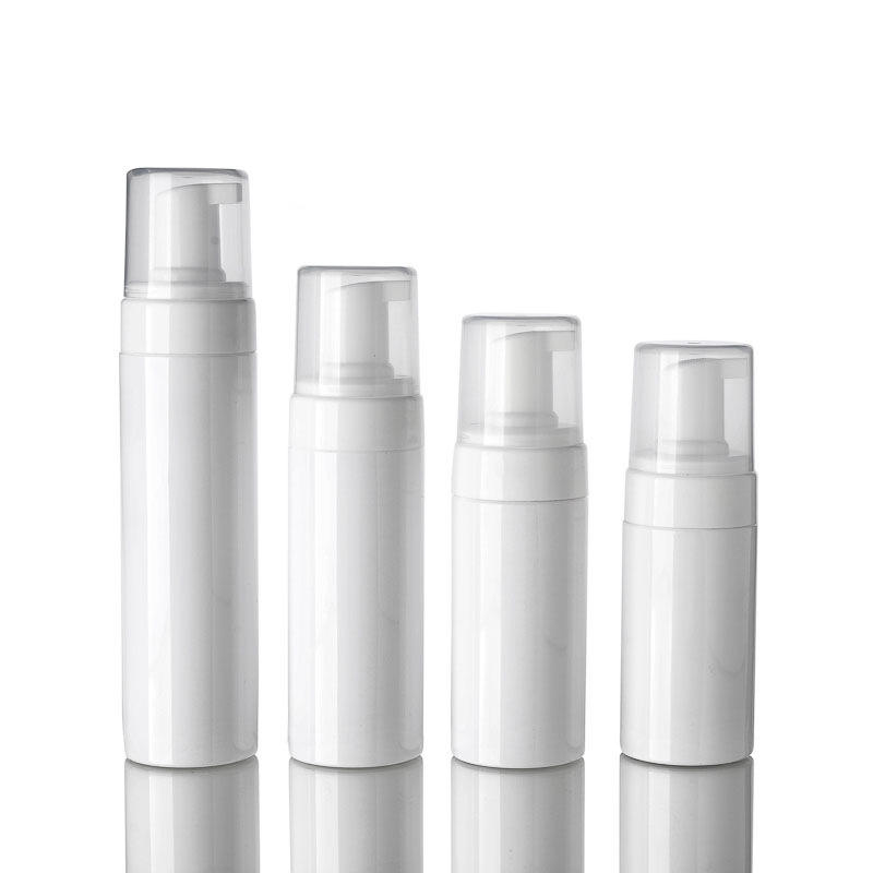 White Bottle with White Pump