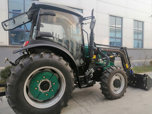 小型農業用トラクター小型小型小型芝刈り機4x4ガーデントラクター110 <span class=keywords><strong>hp</strong></span> 1104フロントエンドローダーバックホー付き