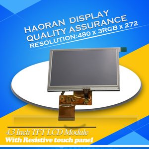4,3 Zoll 480x272 Farbdisplay 45PINS LCD-Module Mit CTP/RTP, Schnitts telle: RGB 24bit mit Touchscreen-LCD-Display - Product Image 2