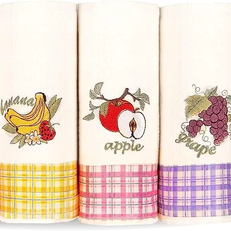 Toalhas De Cozinha Altamente Absorvente Soft Tea Towels Housewarming Gift Olives atacado personalizado bordar toalha
