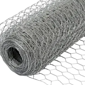 Feuer verzinkt 1 "x 1" Triple Torsion Mesh Stahldraht netz Geflügel Hühnerstall Sechseckiges Loch Weaving Wire Mesh