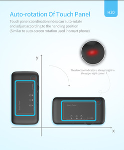 H20 Mini teclado táctil Teclado inalámbrico Air Mouse Flying Mouse LED retroiluminado Infrarrojo Aprendizaje Mini teclado - Product Image 6