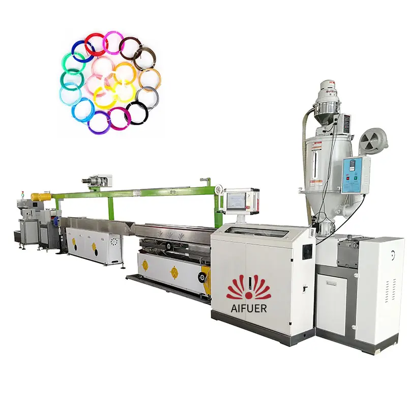 Máquina de línea de extrusión de filamentos arcoíris de 7 colores