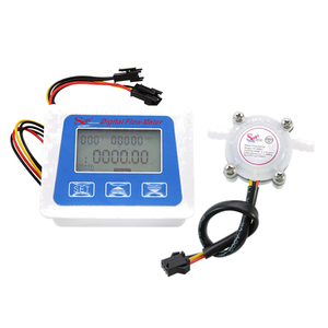 総蓄積流量計LCD-SデジタルディスプレイS401マイクロOD7.2磁気水流スイッチPOMインペラーフローセンサー0.3-6LPM - Product Image 1