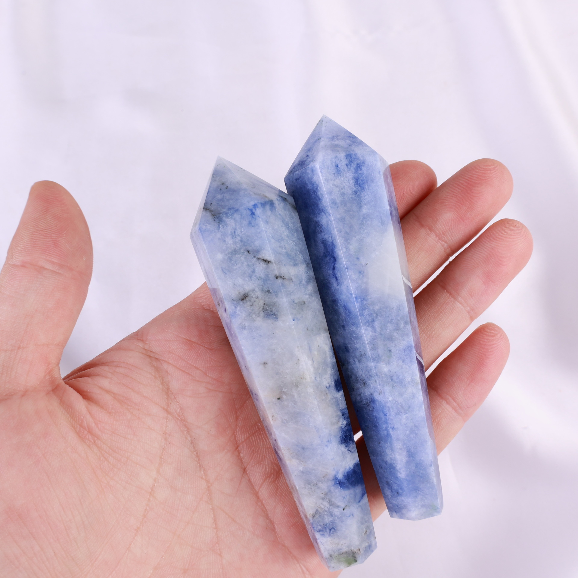 Couleur porcelaine bleue et blanche
