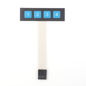 Sensör modülleri ve kitleri için Arduino için sıcak satış 1*4 matris dizi 4 anahtar membran tuş takımı