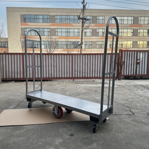 China Stock OEM Structure U-Boat Trolley <strong>Cart</strong> Enclosed Four-Wheel Transport Locking Removable Handle for Secure Platform <strong>Cart</strong>