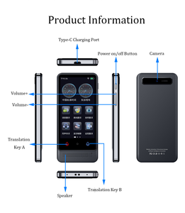 Traductor de voz de pantalla táctil 4,0 de idioma global M12 de alta eficiencia, dispositivo preciso con asistencia Ai para reuniones de negocios - Product Image 5