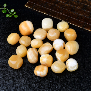 Alta Qualidade Natural Amarelo Opala Tombado Pedra Polido Quartzo Gemstone Feng Shui Estilo Esculpido Bola para Mascote ou Decoração - Product Image 3