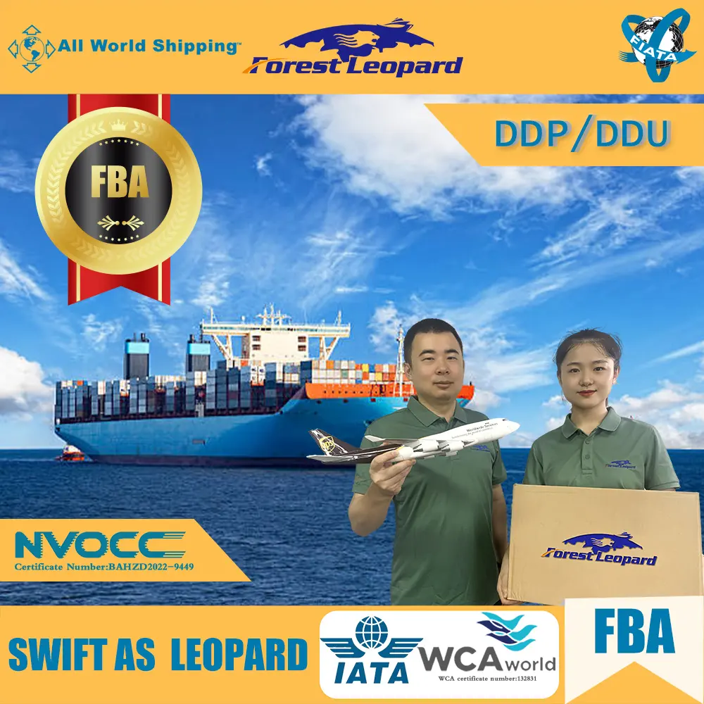 أعلى 10 شركة الخدمات اللوجستية DDP الباب للقيام الشحن البحري من الصين إلى الولايات المتحدة الأمريكية المهنية الشحن البحري وكيل الولايات المتحدة الأمريكية كندا FBA 20 يوما