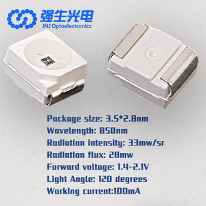 แผ่น850nm SMD LED 0.1W 0.2W 0.5W แผ่นข้อมูลสำหรับอินฟราเรด3528 SMD LED พลังงานสูง940nm - Product Image 3