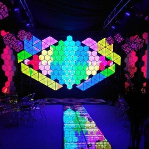 Colorful <strong>LED</strong> Wall Panel Light 15 PCS SMD5050 RGB DMX512 Pixel <strong>Control</strong> <strong>Display</strong> Triangle Panel Light - Product Image 2
