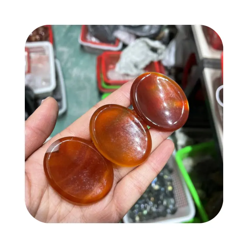 Commercio all'ingrosso pietra naturale lucida preoccupazione arancione corniola quarzo curativo preoccupazione cristalli di pietra artigianali agata rossa per arredamento fengshui