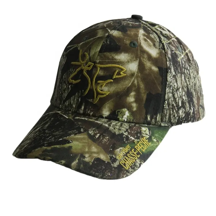 Personalizzato 3d ricamo berretto di cotone camo berretto da caccia verde alberi camouflage cappelli per gli uomini