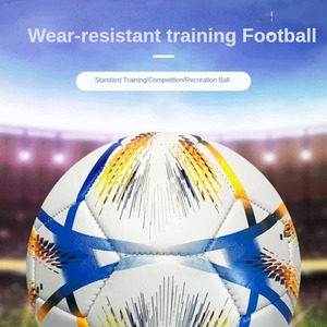 卸売ワールドカップフットボールNo.5スチューソフトレザーヨーロピアンカップサッカートレーニングフットボール - Product Image 2
