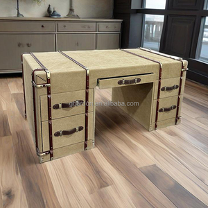 Tom <span class=keywords><strong>Richards</strong></span> Thiết Kế Công Nghiệp Phong Cách Cổ Thân Cây Du Lịch Văn Phòng Cổ Điển Bàn Với Ngăn Kéo - Product Image 2