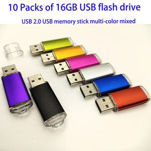 USB2.0 2GB u盘10包2GB棒笔驱动器记忆棒，用于数据存储存储器USB 2GB大容量10 pcs混色 - Product Image 2
