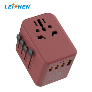Weltweit EU AUS UK US Stecker GAN 65W 3 Typ C Internat ional Universal Smart Plug Adapter Multi Socket World Travel Adapter - Product Image 1