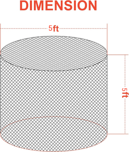 Large <strong>Round</strong> Bale Hay <strong>Net</strong> for Horses Slow Feeder Hay <strong>Net</strong> for Livestock Knotless Hay <strong>Nets</strong> 5x5ft