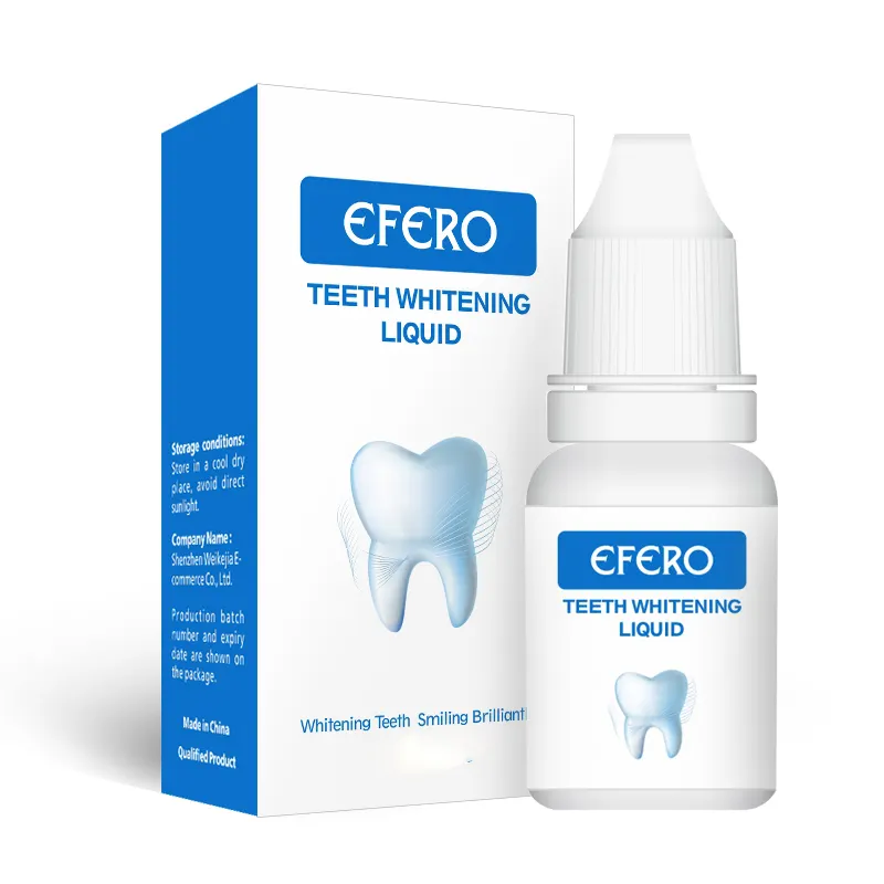 Efero sérum de limpeza, higiene oral, branqueamento, remove placas, manchas, ferramentas de clareamento dos dentes, cuidados dentais, pasta de dente