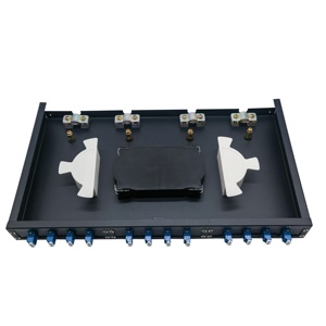 Caja final de cable de fibra óptica de 19 "de 12 puertos de alta calidad Marco DE DISTRIBUCIÓN DE 12/24 núcleos Panel de conexión óptico tipo cajón ODF - Product Image 3