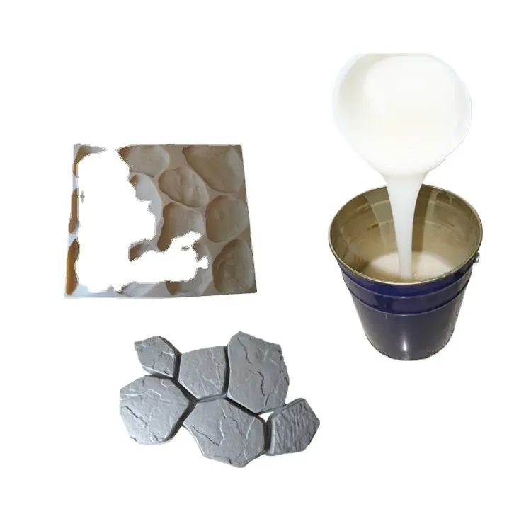 Meilleure vente RTV-2 caoutchouc de silicium liquide pour la fabrication de pierre artificielle placage décoration pierre de Culture caoutchouc moule