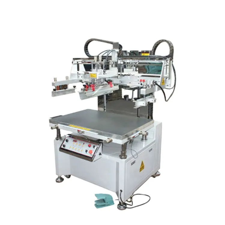 Semi automatico a 600X900 MM di alta precisione cartone tavola di legno carta di nozze base piana di vetro macchina da stampa serigrafica