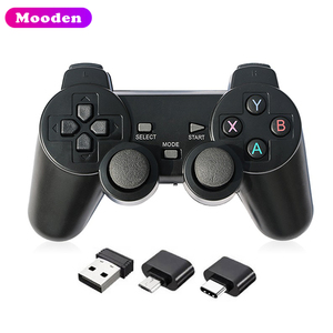 PS2/PS3ビデオゲームコンソール用D2.4GhzワイヤレスゲームパッドUSBゲームコントローラージョイスティックAndroidTVBOX電話