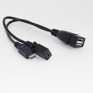2合1微型USB至USB 2.0 OTG适配器电缆，带微型USB电源，适用于亚马逊电视平板电脑智能手机 - Product Image 6