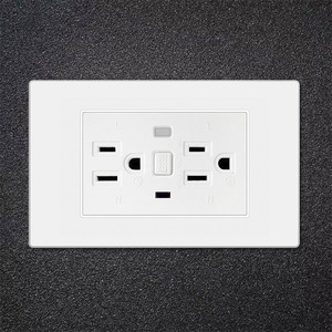 Interruptor de corriente alterna universal multifunción blanco estilo estadounidense, interruptor de pared y enchufe - Product Image 1