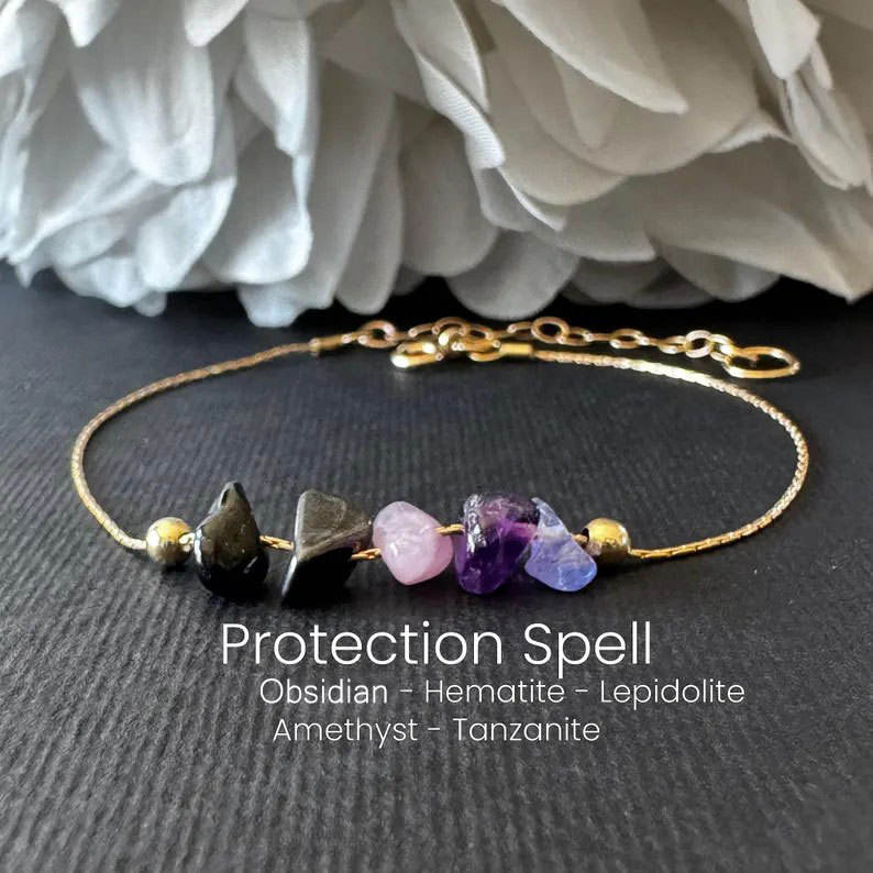 Gold protective bracelet