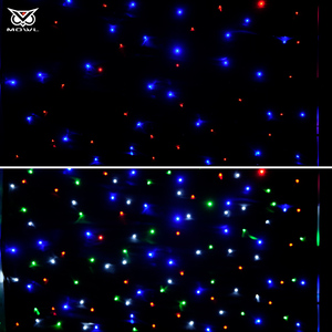 Stage Decoration <strong>LED</strong> Star Curtain Light <strong>LED</strong> <strong>RGB</strong> 3in1 Full Color Star Backdrop Curtain for Wedding Party Show - Product Image 4