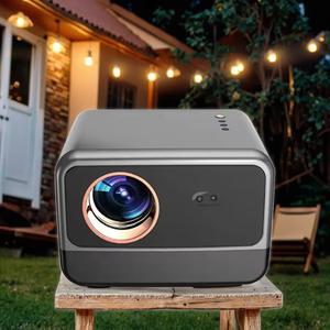 工場卸売K2オートフォーカス500ANSIルーメン屋外スマートポータブルプロジェクター2 + 16GBフルHD 1080Pホームシネマ用プロジェクター
