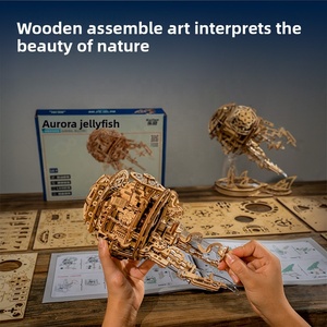 Aurora Quy Mô 1:8 Tự Làm Sứa Âm Nhạc Hộp Nhựa Xây Dựng Khối Thiết Lập Món Quà Sinh Nhật Cho Bạn Gái Bảng Trang Trí - Product Image 5