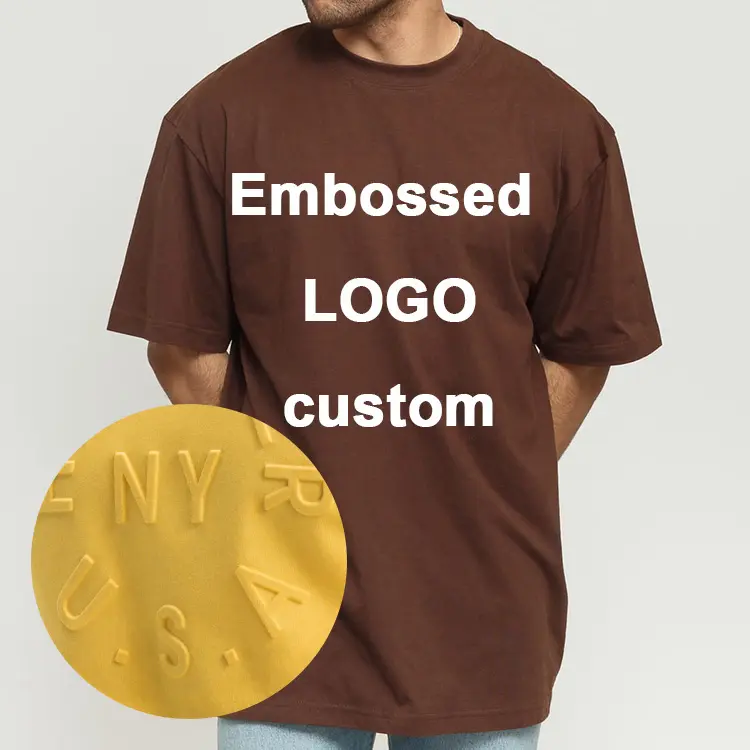 Camiseta masculina de alta qualidade, design personalizado dos eua, rap, estilo de música, 3 pacotes, algodão, relaxado, marrom, gravada, com gola