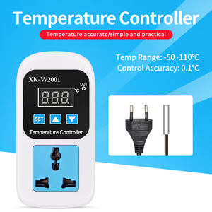 Controlador de temperatura digital con sensor, controlador de temperatura preciso con control de temperatura, novedad de 2017